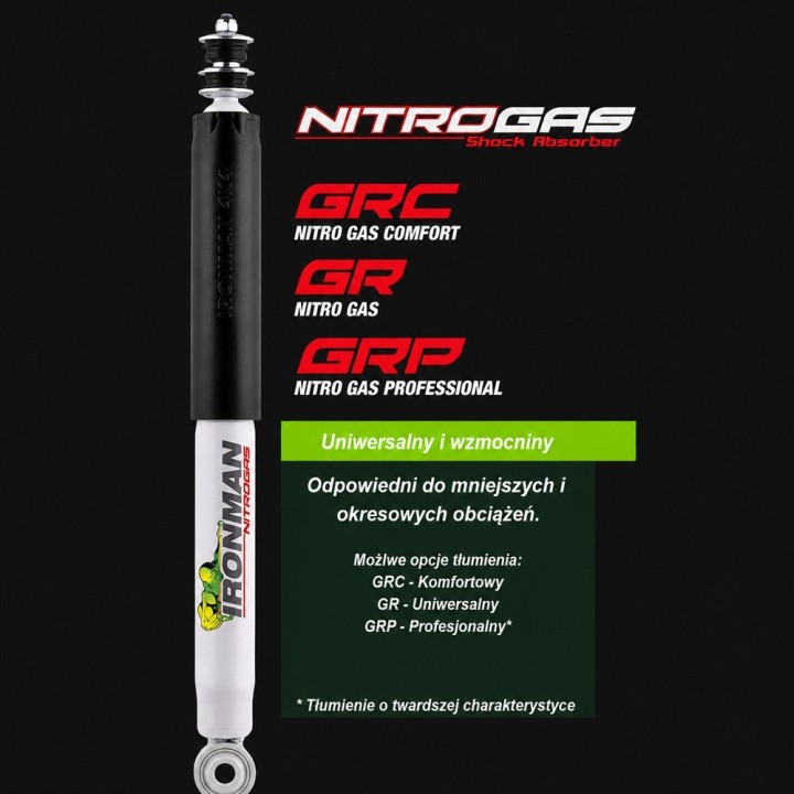 Rear shock absorber Ironman 4x4 Nitro Gas 2" lift 12095GRC