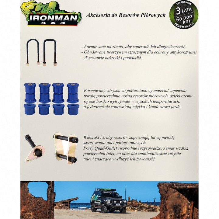 Spring hanger (required 2 pcs) Ironman 4x4 Isuzu D-Max 1148