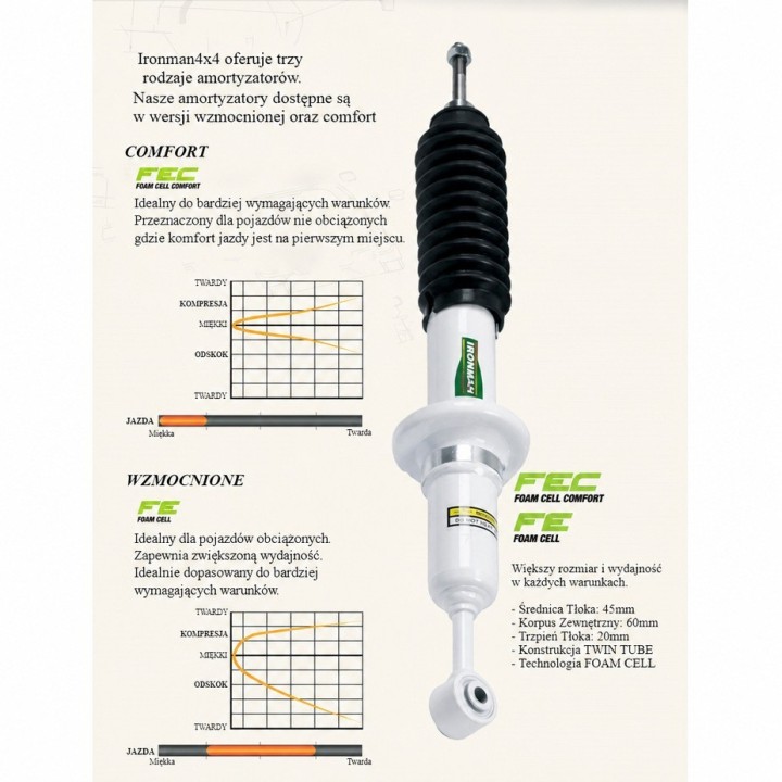 Front shock absorber Ironman 4x4 Foam Cell — Isuzu D-Max, Holden Trailblazer LT/LTZ, Holden Colorado 7/Trailblazer - view 4