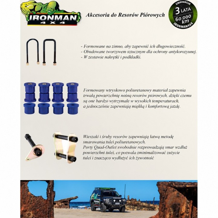 Leaf spring Ironman 4x4 — Nissan Navara D40, Mitsubishi L200, Toyota Hilux (437UBK) - view 3