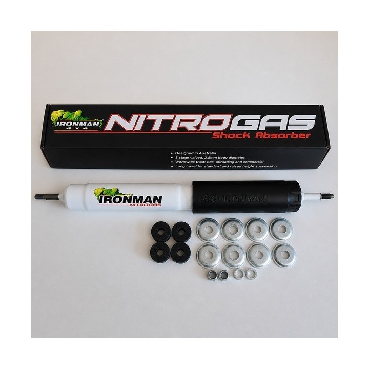 Amortyzator przedni Ironman 4x4 Nitro Gas, lift 2" — Nissan Patrol Y60, Land Rover Discovery 1/Defender (12091GR) - ujęcie 2