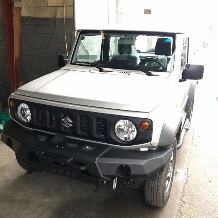 Steel front bumper with winch mounting plate Snakeman 4WD — Suzuki Jimny (SNBF20) - view 4