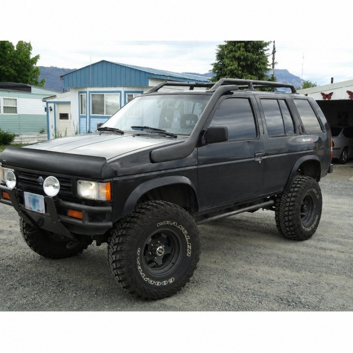 Snorkel Snakeman 4WD left side Nissan Navara D21 SNSD21A