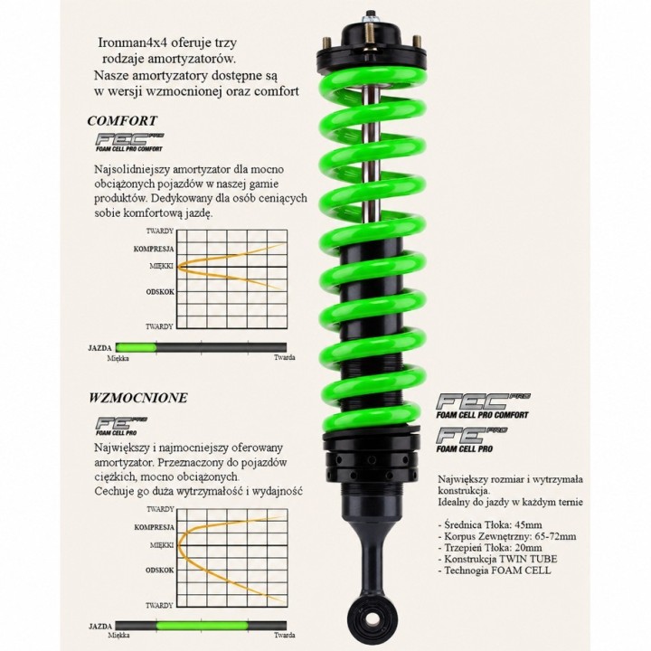 Front shock absorber Ironman 4x4 Foam Cell Pro 45855FE