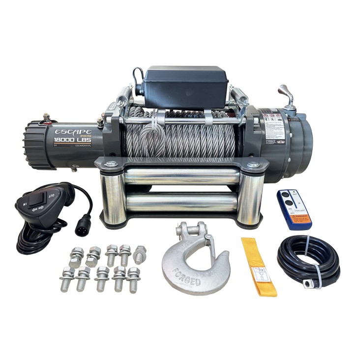 Escape 18000ES Winch 18000 lbs [8165 kg] with Steel Cable