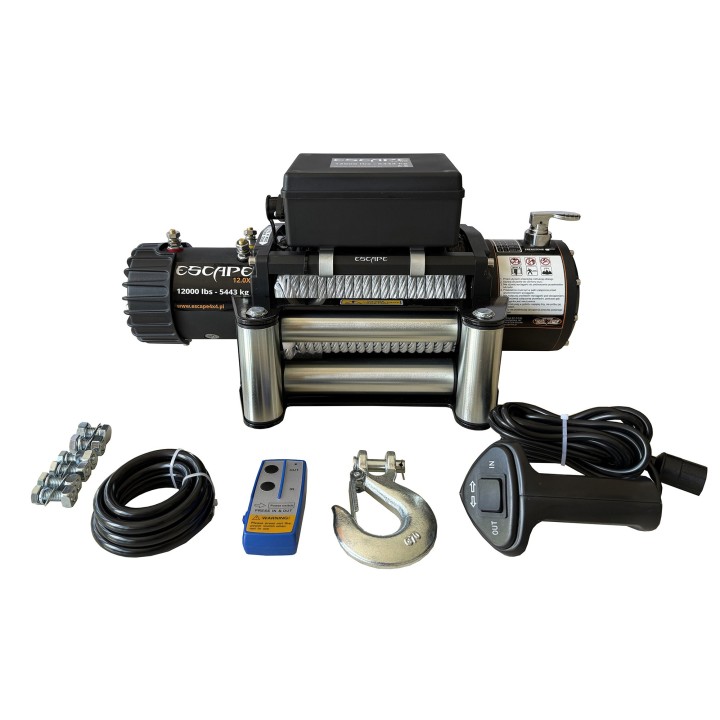 Escape 12.0x Type 2 Winch 12000 lbs [5443 kg] with Steel Cable