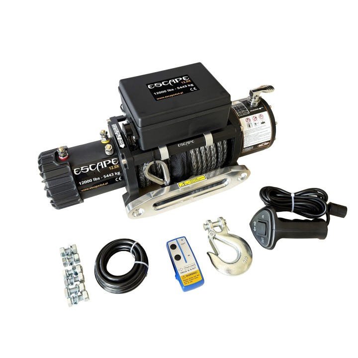 Escape 12.0x Type 2 Winch 12000 lbs [5443 kg] with Grey Synthetic Rope - view 2