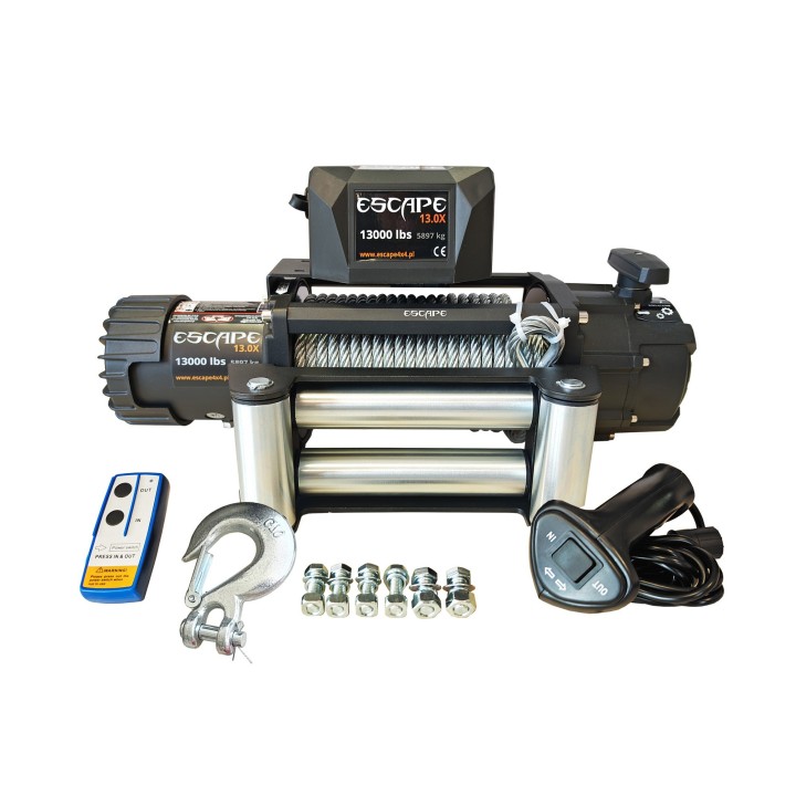 Escape 13.0x ver. 2 Winch 13000 lbs [5897 kg] with Steel Cable
