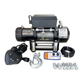 Escape 6000ES Winch 6000 lbs [2727 kg] with Steel Cable