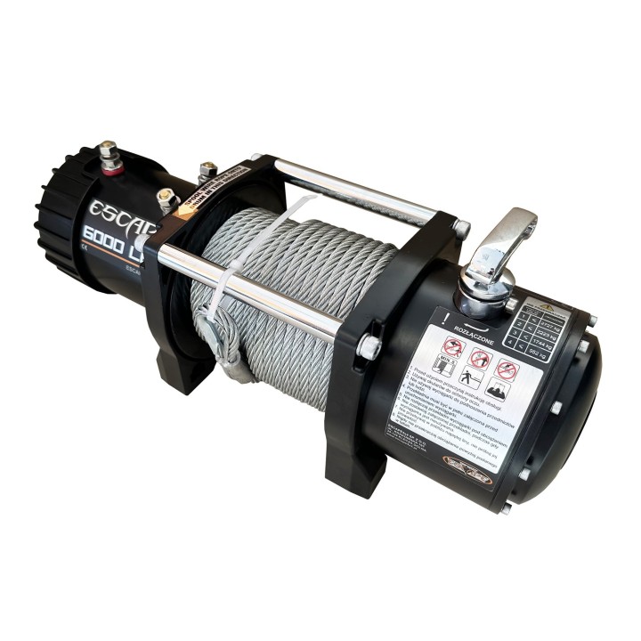 Escape 6000ES Winch 6000 lbs [2727 kg] with Steel Cable - view 4