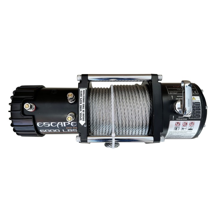Escape 6000ES Winch 6000 lbs [2727 kg] with Steel Cable - view 5