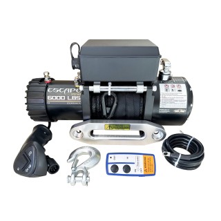 Escape 6000ES Winch 6000 lbs [2727 kg] with Grey Synthetic Rope