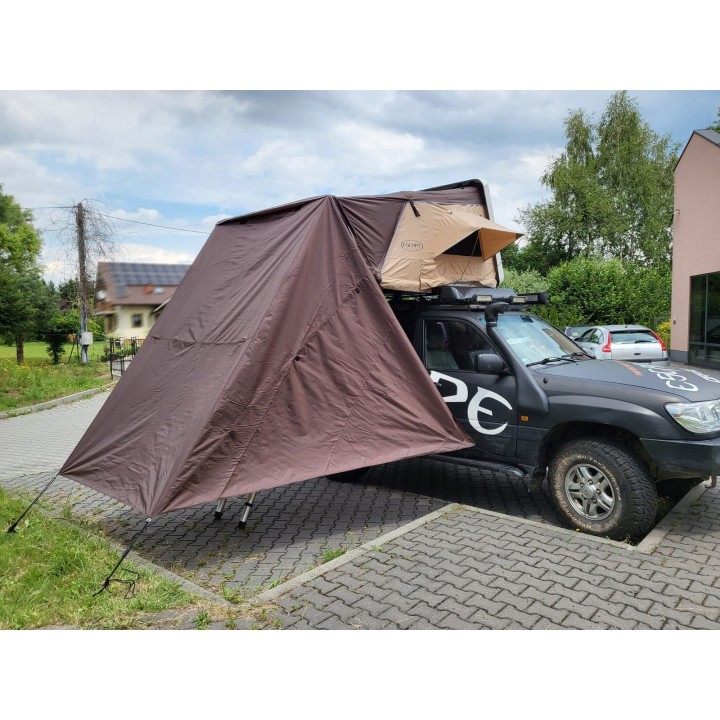 Awning for Escape VARIO 210 cm Roof Tent – Brown | Szekla4x4