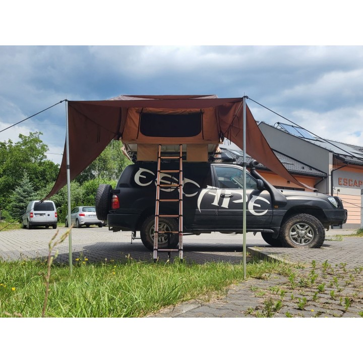 Awning for Escape VARIO 210 cm Roof Tent – Brown | Szekla4x4