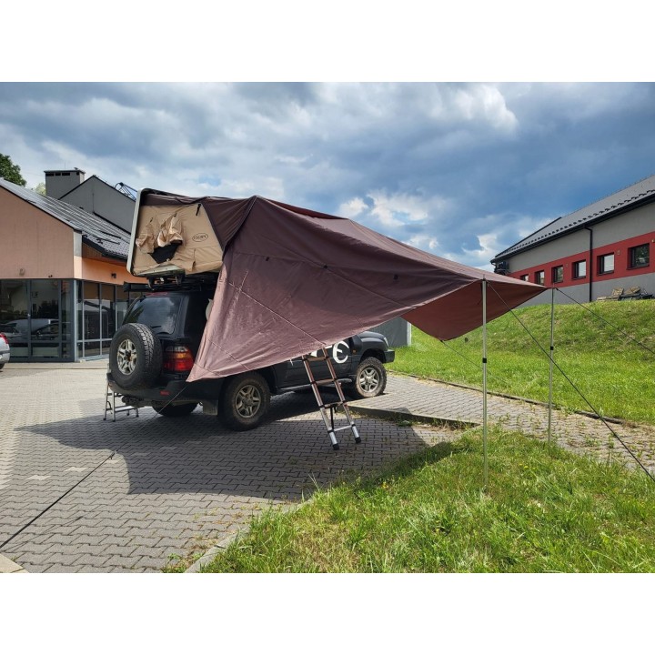 Awning for Escape VARIO 210 cm Roof Tent – Brown | Szekla4x4