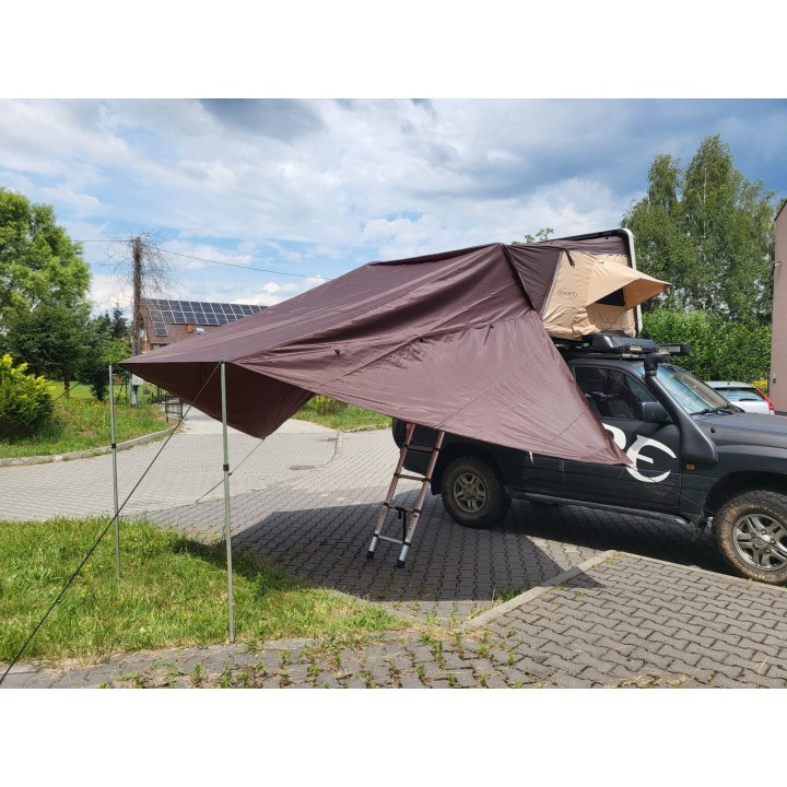 Awning for Escape VARIO 210 cm Roof Tent – Brown | Szekla4x4