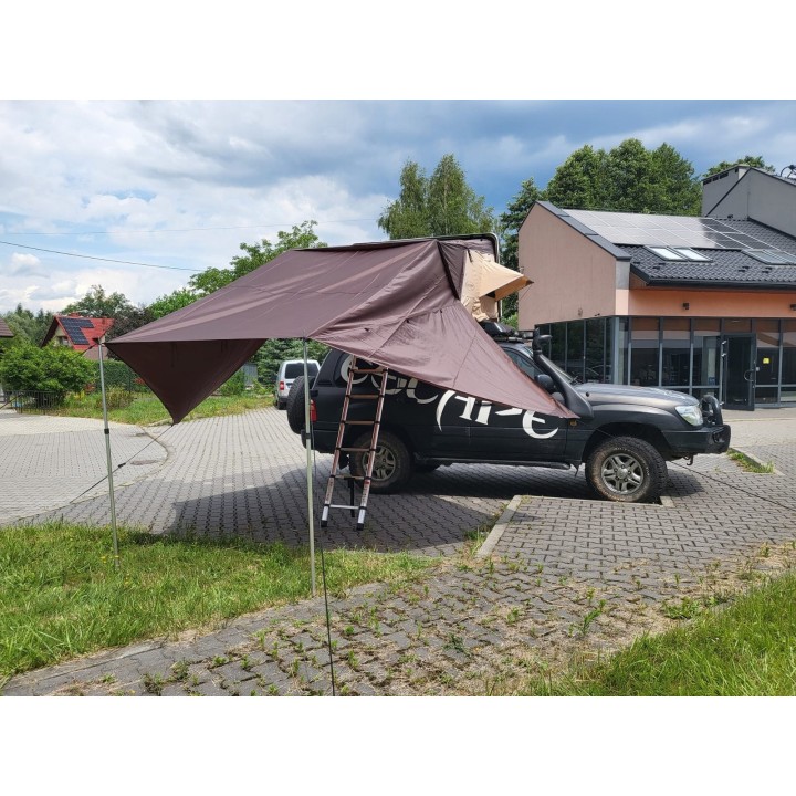 Awning for Escape VARIO 210 cm Roof Tent – Brown | Szekla4x4