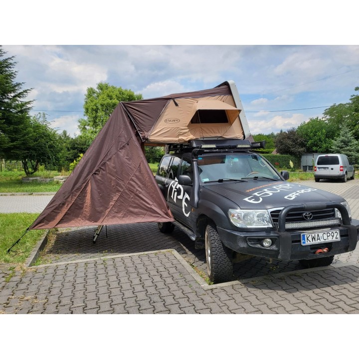Awning for Escape VARIO 210 cm Roof Tent – Brown | Szekla4x4