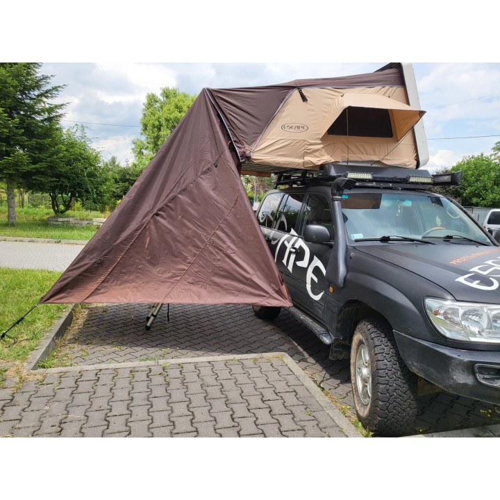 Awning for Escape VARIO 210 cm Roof Tent – Brown | Szekla4x4