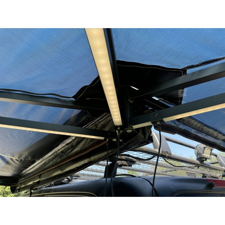 Escape FOX HD 270° Awning 2 m with LED Lighting – Passenger Side – Navy - view 10