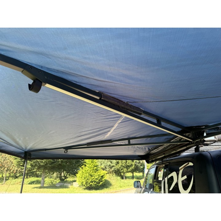 Escape FOX HD 270° Awning 2 m with LED Lighting – Passenger Side – Navy - view 14
