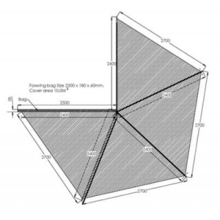 Walls for Escape Hex 2.5 m Awning (2019 and older) – Green - view 2