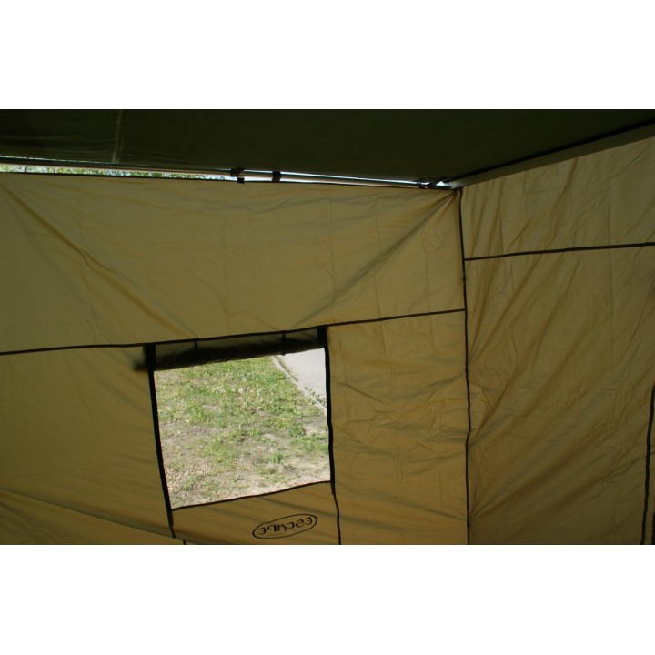 TYPE 2 Walls for Escape Side Awning, 2.5 x 2.5m – Green