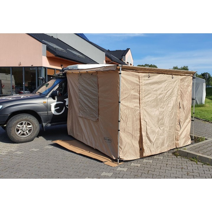 TYPE 1 Tent Walls with Floor for Escape Awning, 2.5 x 3m – Sand