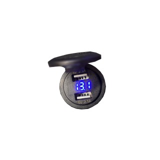 Dual USB Charger 5V 2.1A with Voltmeter – Escape | Szekla4x4