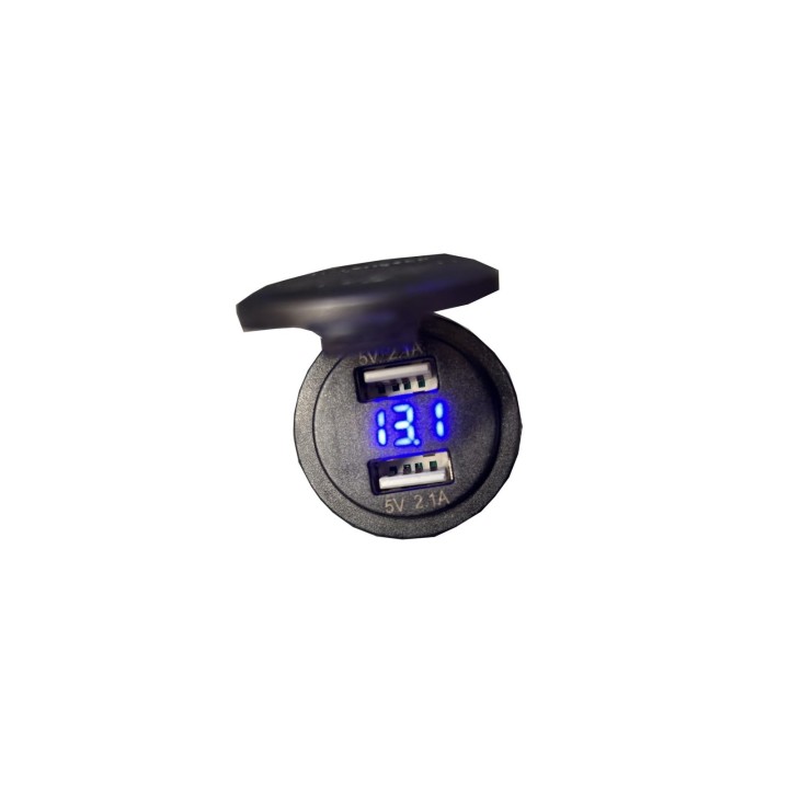 Dual USB Charger 5V 2.1A with Voltmeter – Escape | Szekla4x4