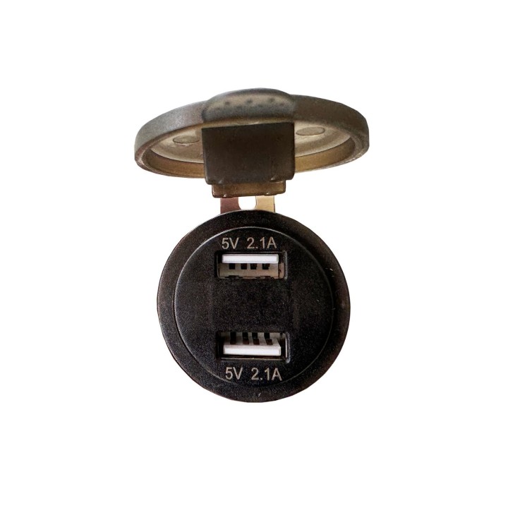 Dual USB Charger 5V 2.1A with Voltmeter – Escape | Szekla4x4