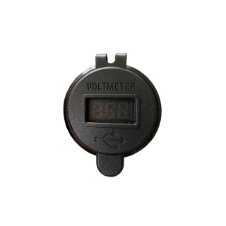 Dual USB Charger 5V Quick Charge 3.0 and 2.4A with Voltmeter