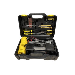 Escape Twin-Cylinder Compressor 60 l/min with Tyre Repair