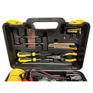 Escape Twin-Cylinder Compressor 60 l/min with Tyre Repair