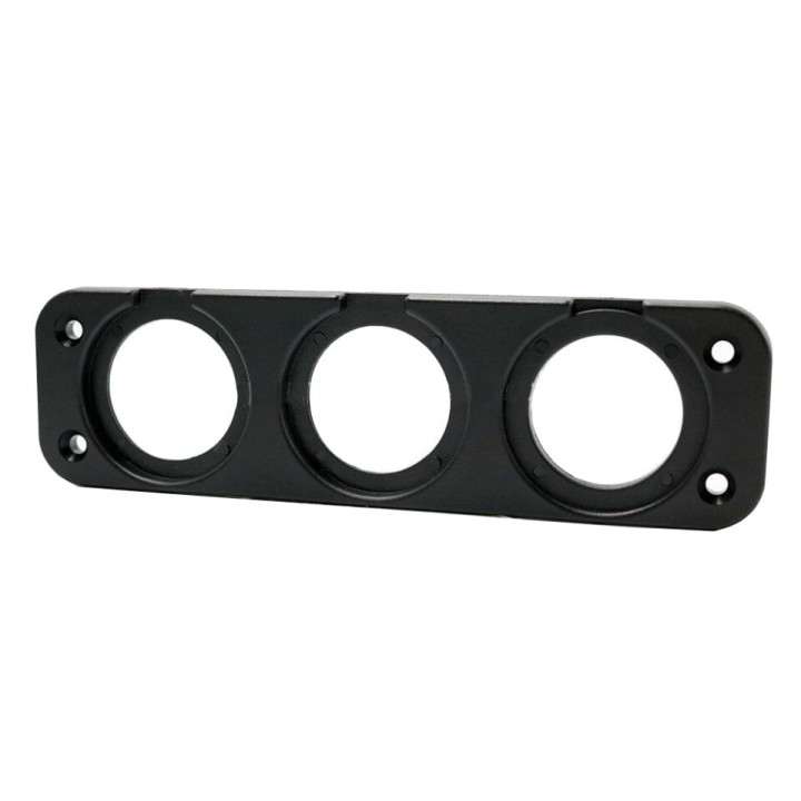 Triple Mounting Panel for Round Sockets Escape