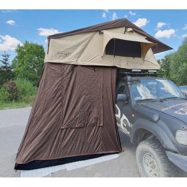 Vestibule for Escape ALASKA 160 cm LONG Roof Tent – Brown