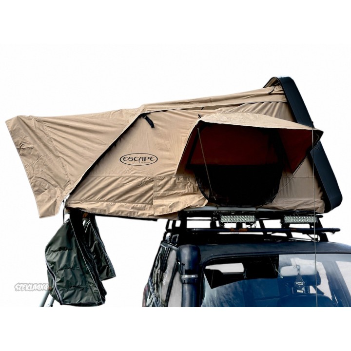 Escape VARIO 210 cm Roof Tent – sand, black lid | Szekla4x4
