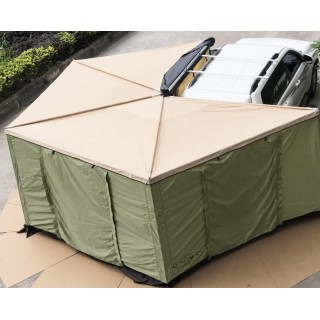 Tent Walls with Floor for Escape FOX HD Awning, 2.5 m – Green