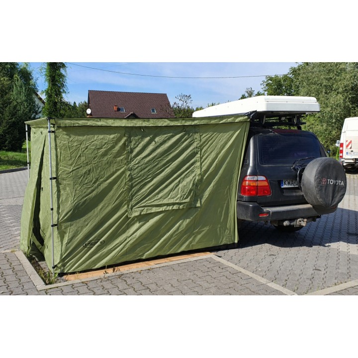 TYPE 1 Tent Walls with Floor for Awning, 2.5 x 2.5m – Green