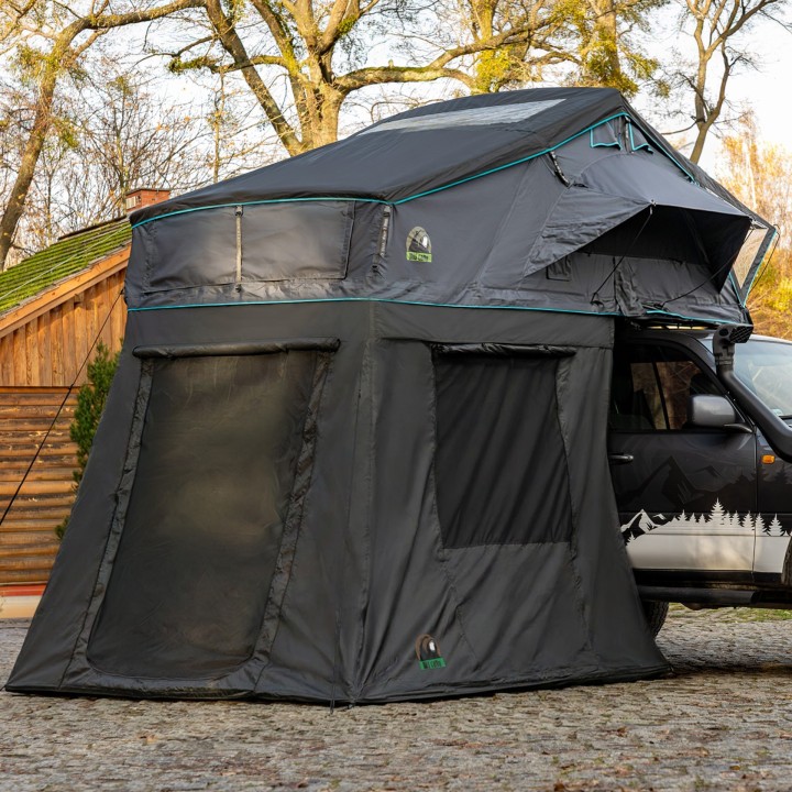Wild Camp Missisipi II 160 DAY&NIGHT roof top tent annex, black - view 2