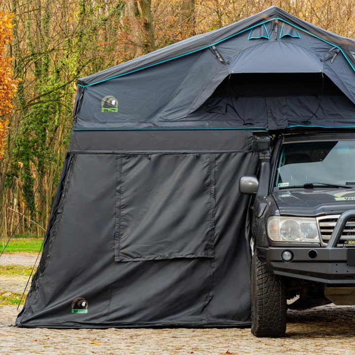 Wild Camp Missisipi II 160 DAY&NIGHT roof top tent annex, black - view 11