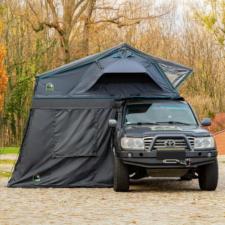 Wild Camp Missisipi II 160 DAY&NIGHT roof top tent annex, black - view 12