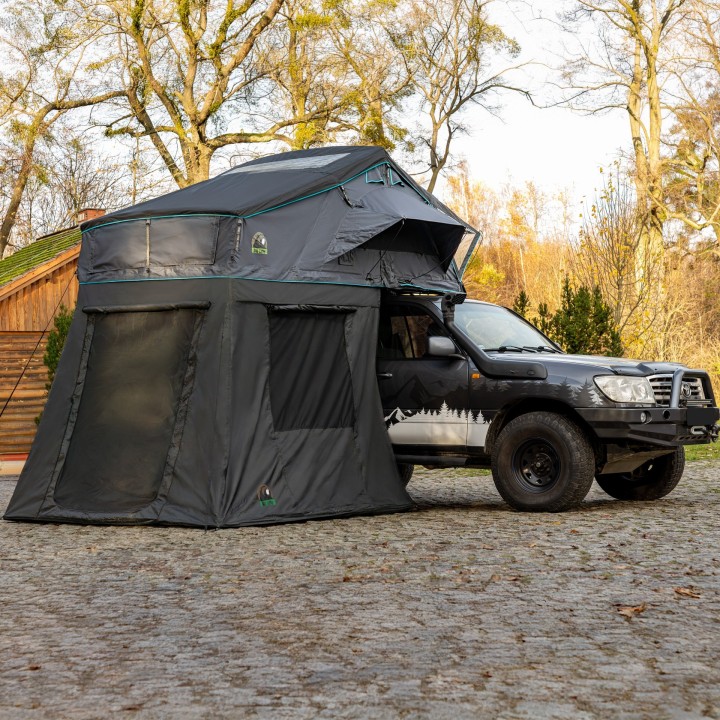 Wild Camp Missisipi II 160 DAY&NIGHT roof top tent annex, black - view 13