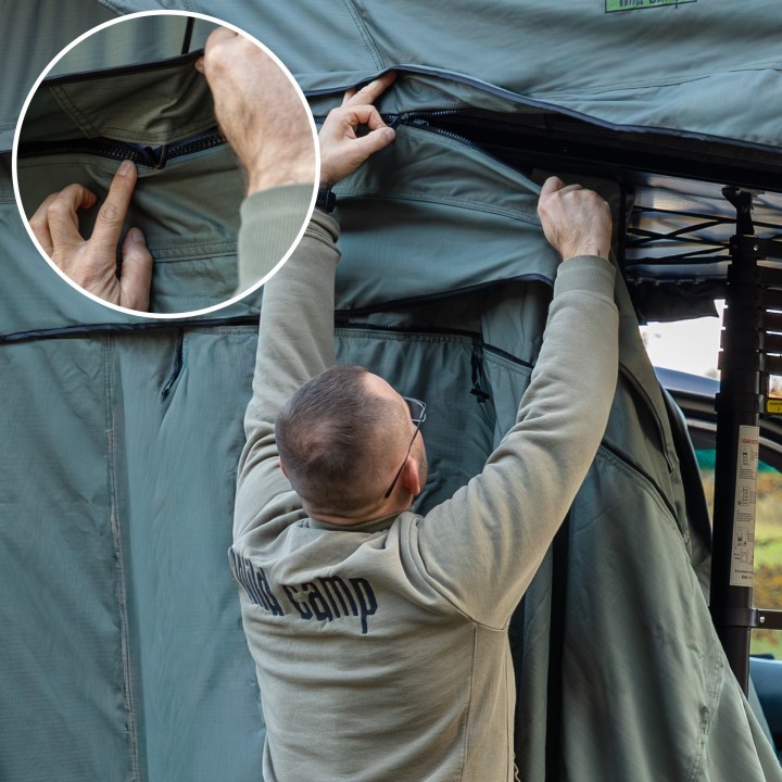 Wild Camp Missisipi II 160 Tent Annex, Green | Szekla4x4