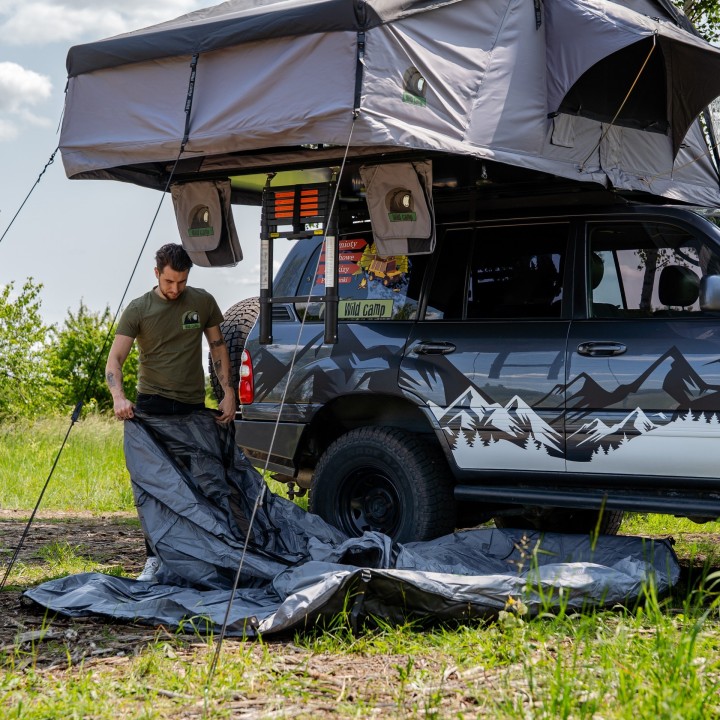 Wild Camp Hudson 180 Roof Tent Annex, Grey | Szekla4x4