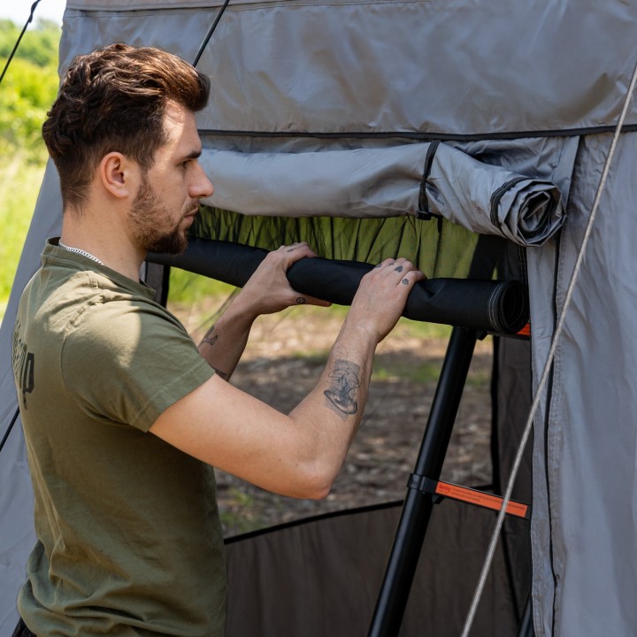 Wild Camp Hudson 180 Roof Tent Annex, Grey | Szekla4x4
