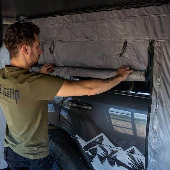 Wild Camp Hudson 180 Roof Tent Annex, Grey | Szekla4x4