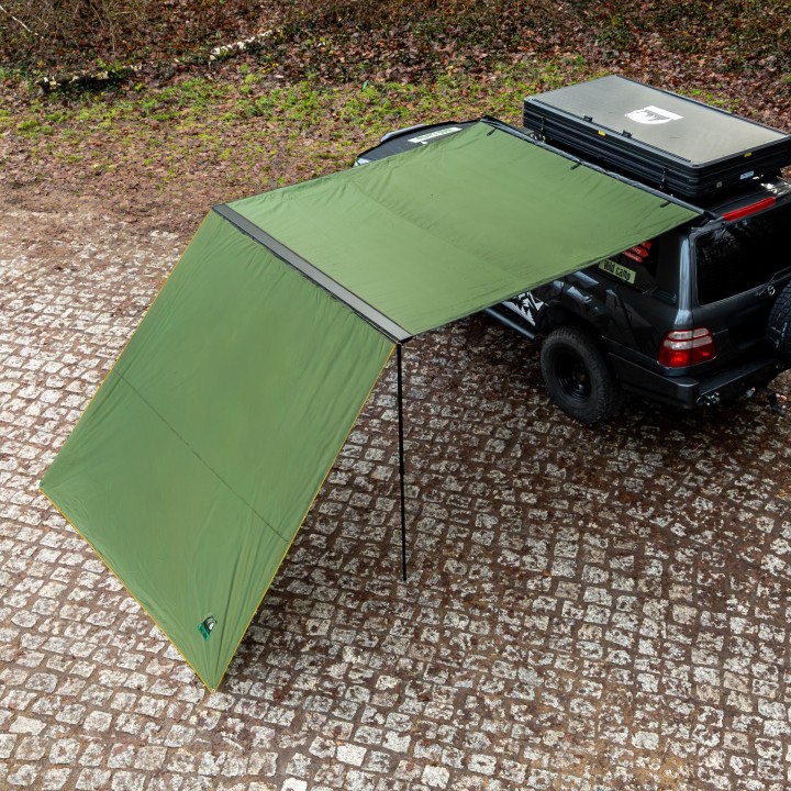 Wild Camp classic awning front wall 2.5 x 2.5 m, green - view 4