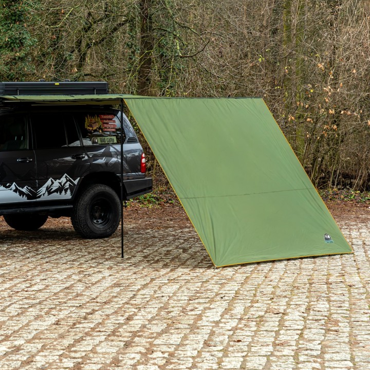 Wild Camp classic awning front wall 2.5 x 3 m, green - view 7