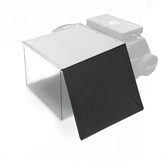 Front Wall 2,5 x 3 m for Roof Awning Black Wild camp - view 2